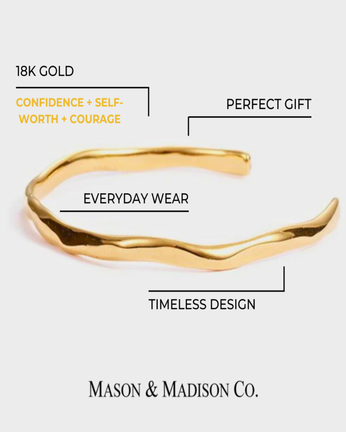 Best Trending Trendy Gold Cuff Bracelet Jewelry Gift on Sale for Women, Lady, Mother, Wife