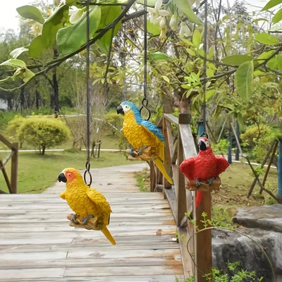 Bird Statues - Decorative Metal Set
