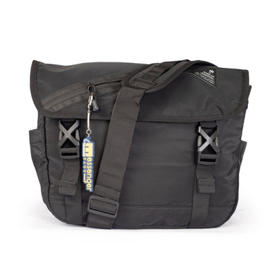 Black Nylon Messenger Bag
