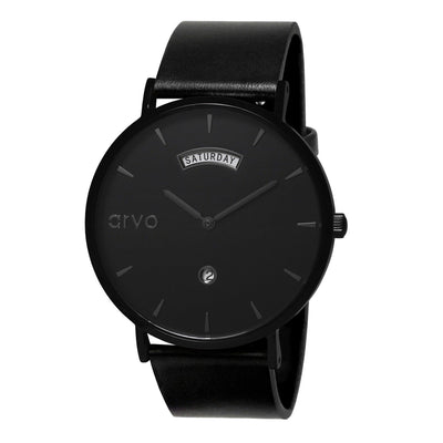 Arvo Black Awristacrat Watch - Black Band