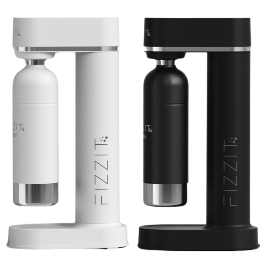 FIZZIT Hydration Set – Soda Maker + 1 CO₂ + 3 Bottles