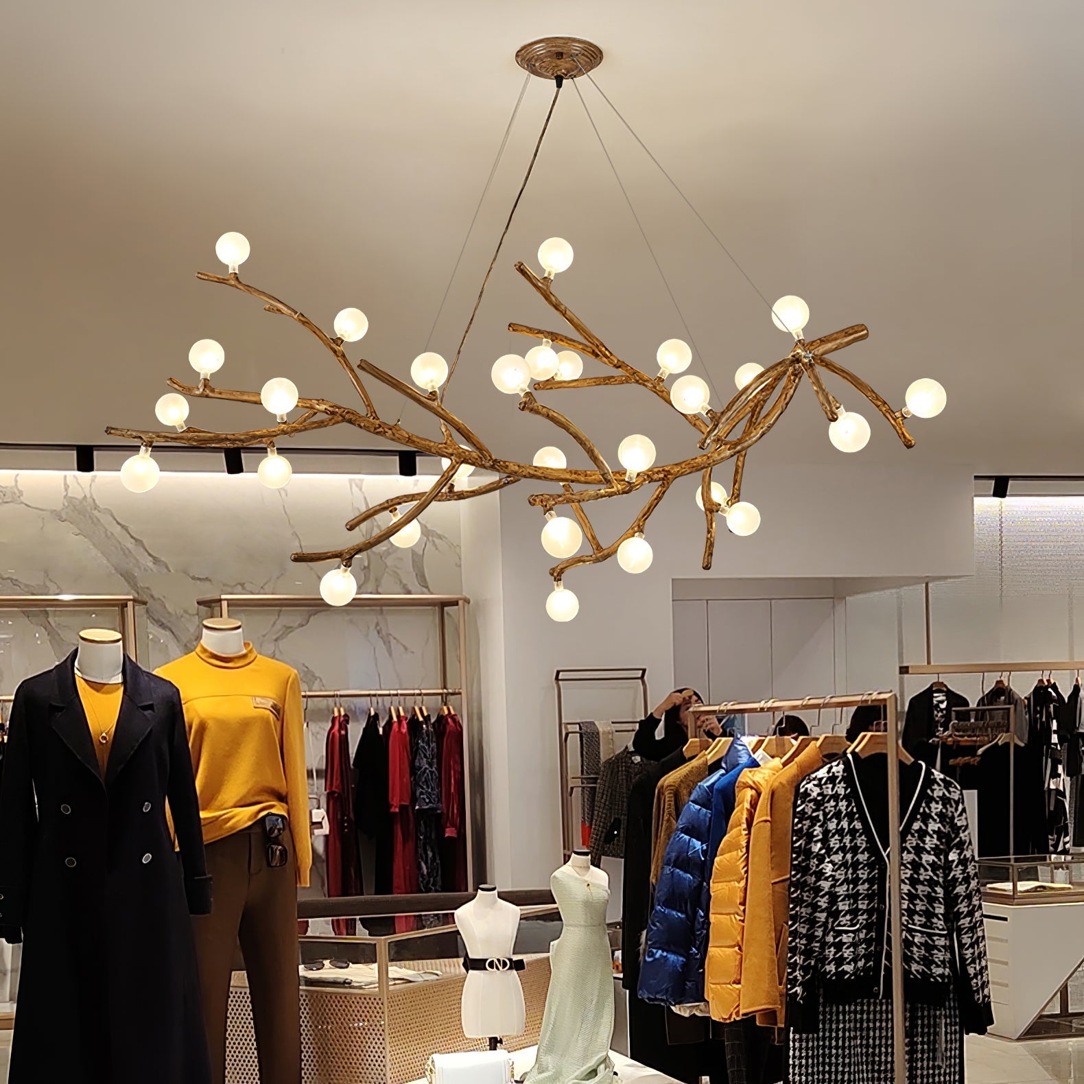 Boho Tree Branch Chandelier