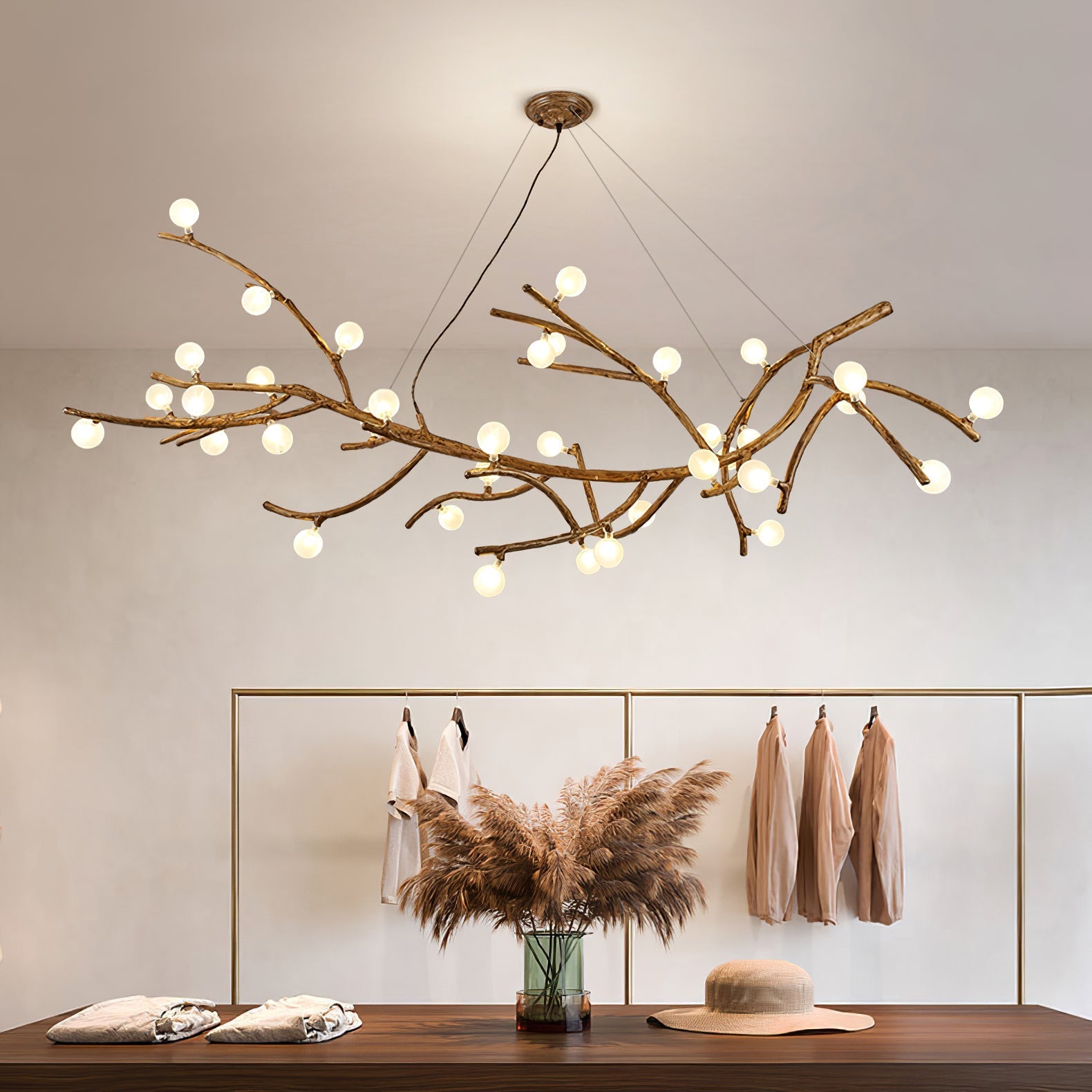 Boho Tree Branch Chandelier