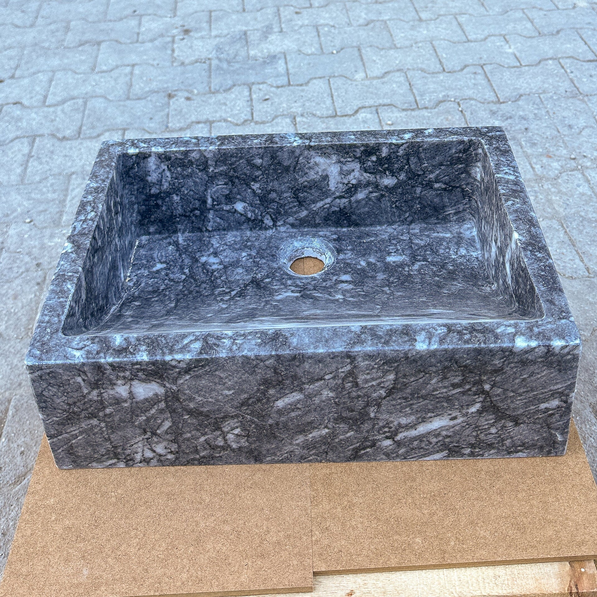 Bursa Gray Marble Rectangular Stone Sink Polished (W)12