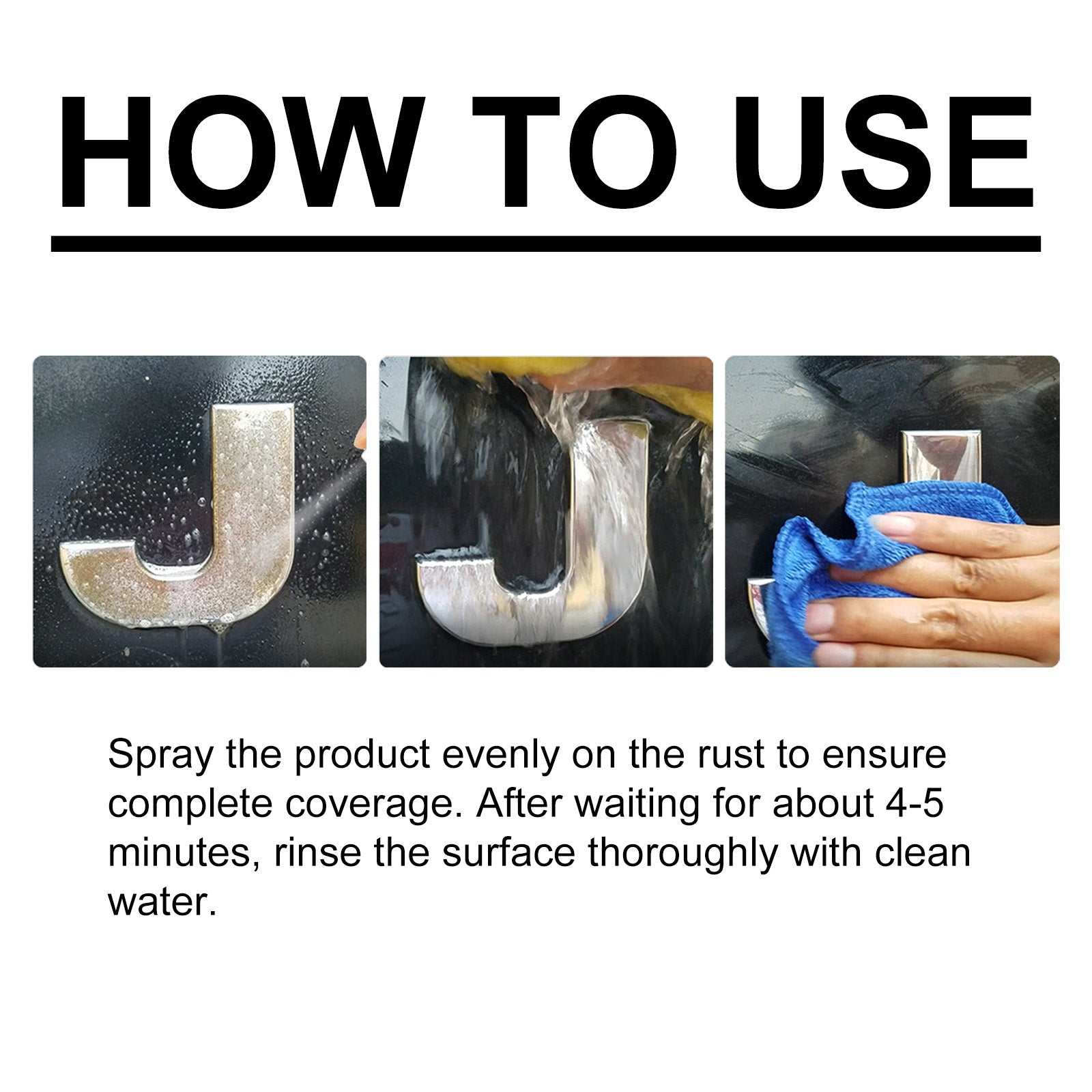 Iron Remover Spray, Vehicle Rust Polishing Cleaning Decontamination Care Multi-Purpose Maintenance Agent