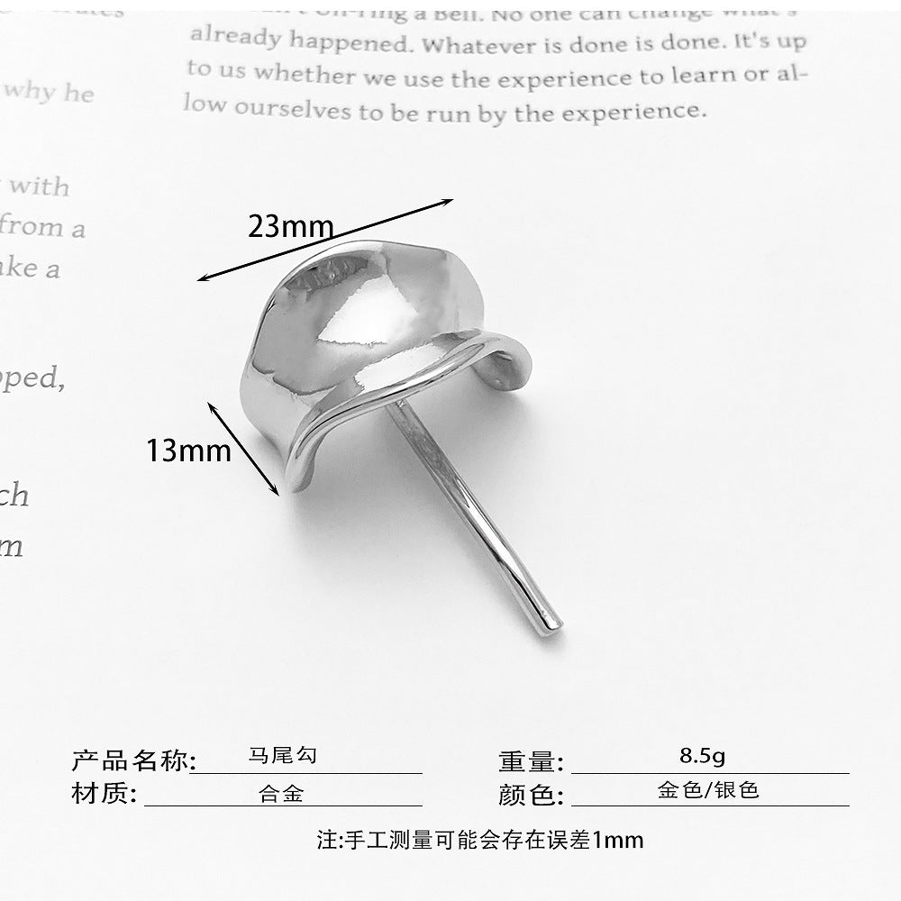 Japanese and Korean headdress accessories hairpins fashionable and simple small fresh ponytail hairpins for girls metal high-grade hair hooks and hair buckles