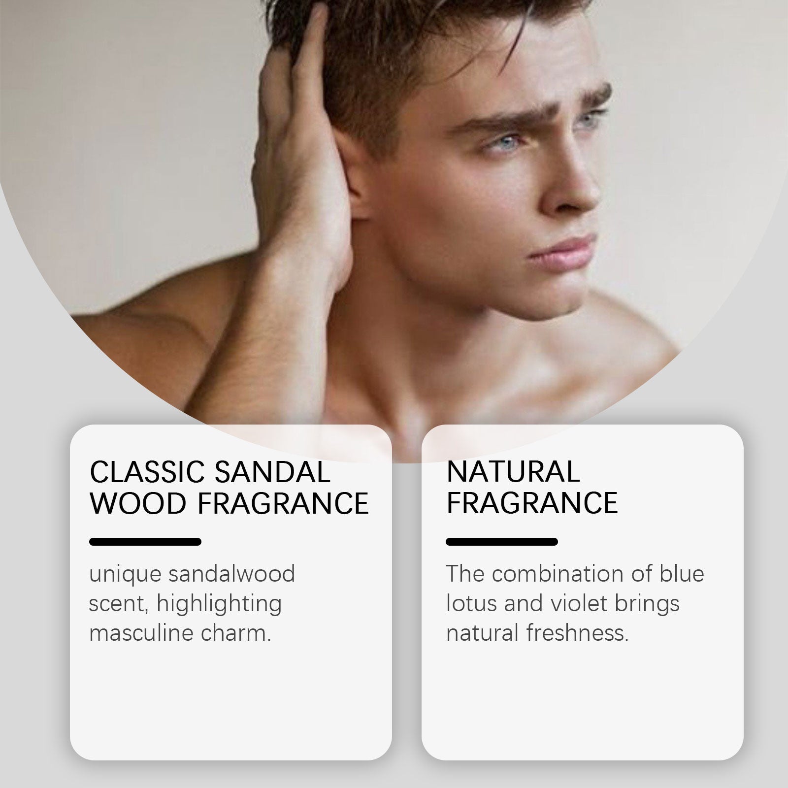 Attractive Men Light Scent, Exude Charming Date Fragrance Fragrance Portable Sandalwood Perfume