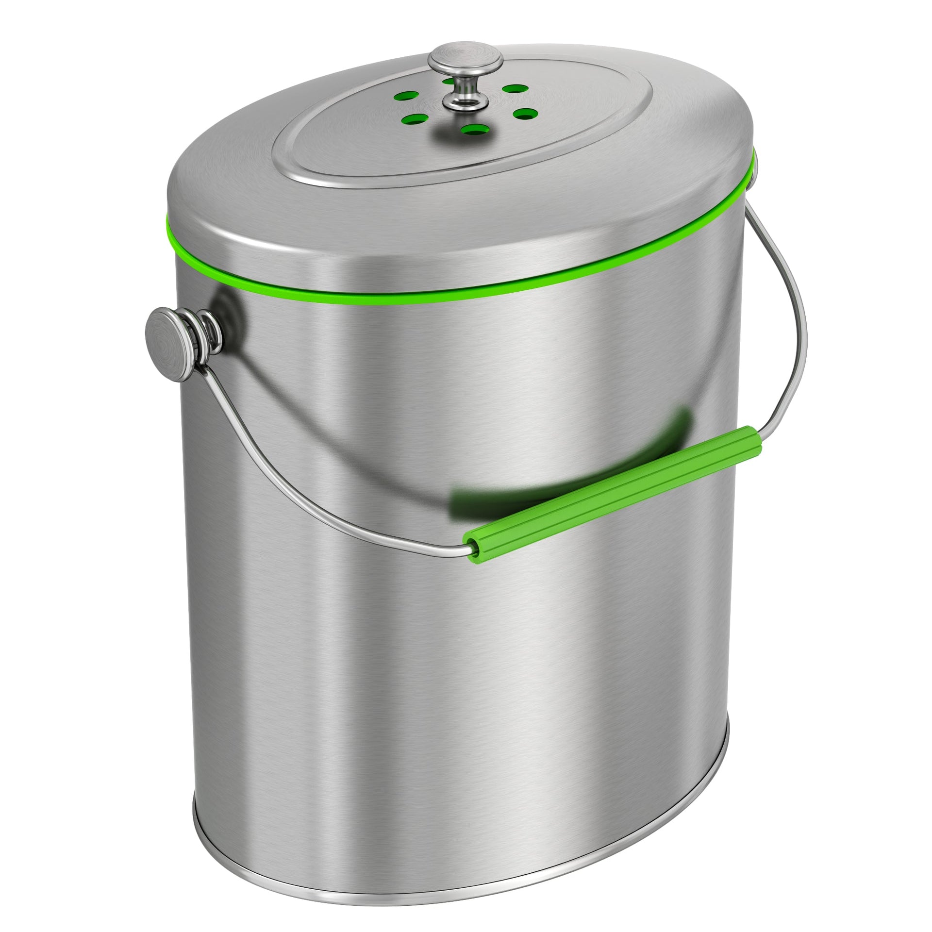 1.6 Gallon / 6.1 Liter Composite Kitchen Compost Bin with AbsorbX