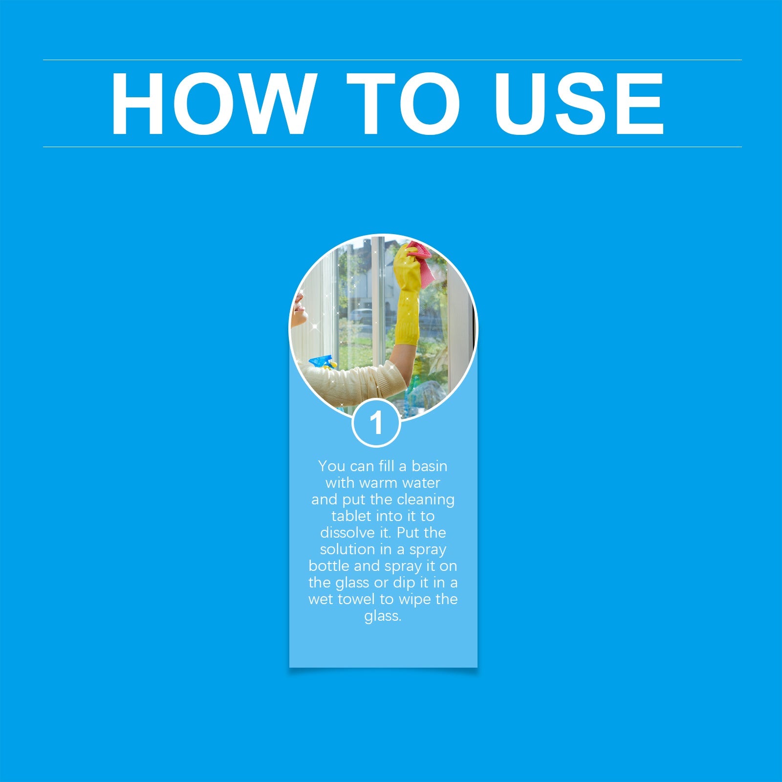 Glass Cleaning Effervescent Sheet, Door And Window Glass Scale Dust Stubborn Stains Clean Mirror Transparent