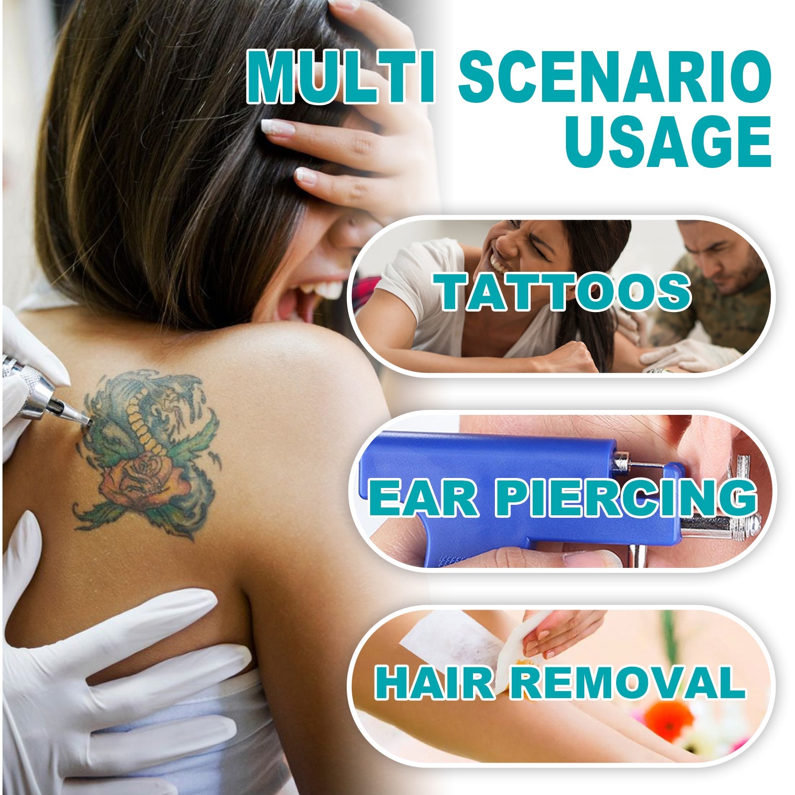 Tattoo Care Cream, Gently Cleanses And Moisturizes Tattooed Skin And Lightens Tattoo Marks