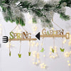Easter Decoration Supplies Wooden Easter Pendant Creative Letter Pendant Original Color Arrow Pendant