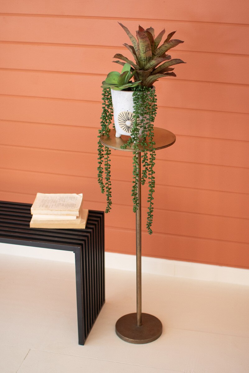 ANTIQUE BRASS COCKTAIL TABLE