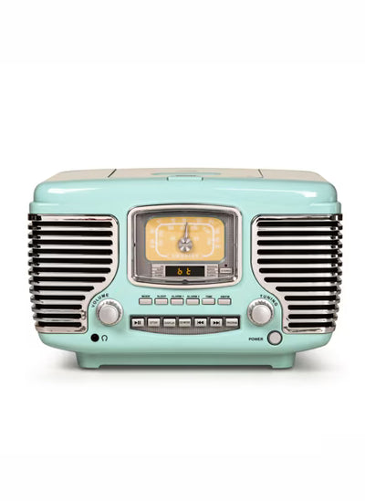 Corsair CD Player and Radio with Bluetooth - Aqua Blue