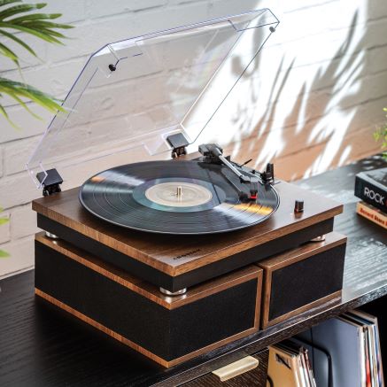 Riff Record Player With Speakers - Walnut