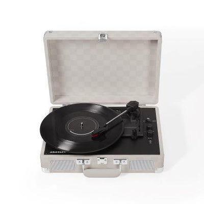 Cruiser Plus Portable Turntable with Bluetooth In/Out - Almond Checkerboard