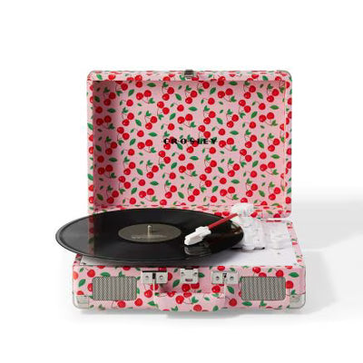 Cruiser Plus Portable Turntable with Bluetooth In/Out - Retro Cherry