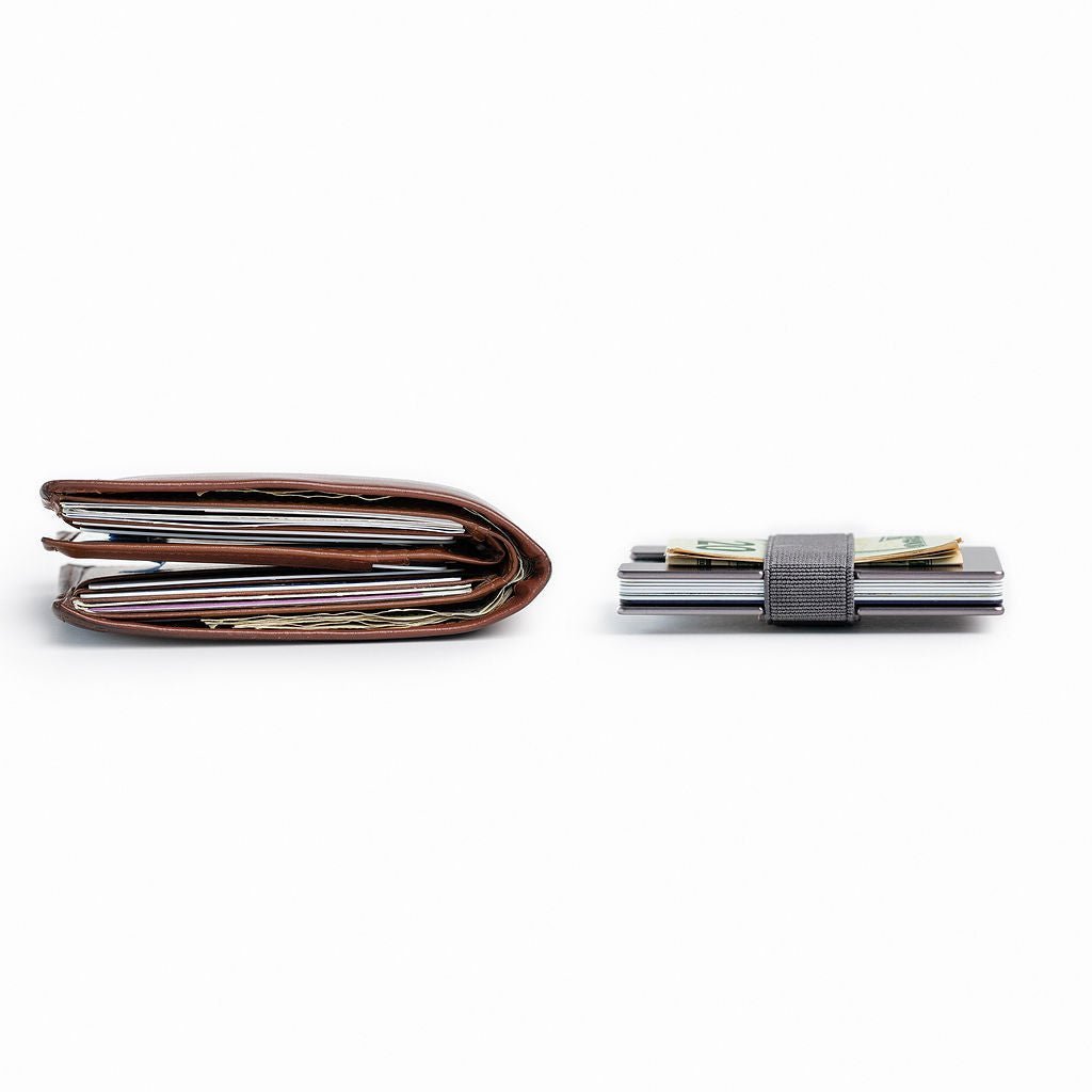 Frosted Silver Band and Wallet Pack