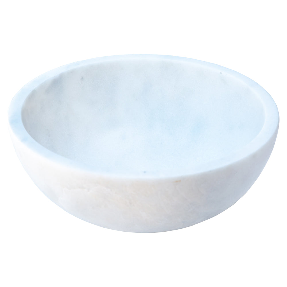 Carrara White Natural Stone Marble Vessel Sink (D)16