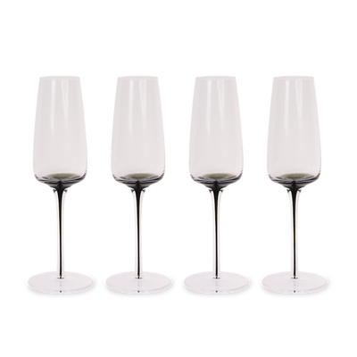 Smoke Stem Champagne Glasses