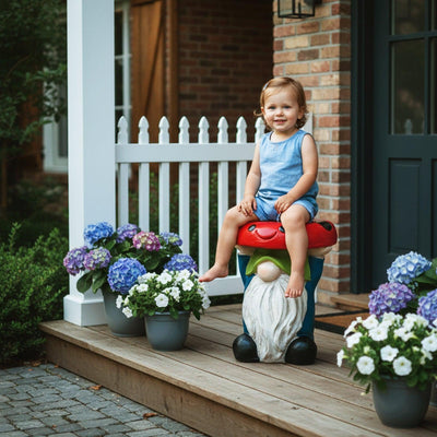 Concrete Garden Stools Gnome Toadstool Seat 15 Inch