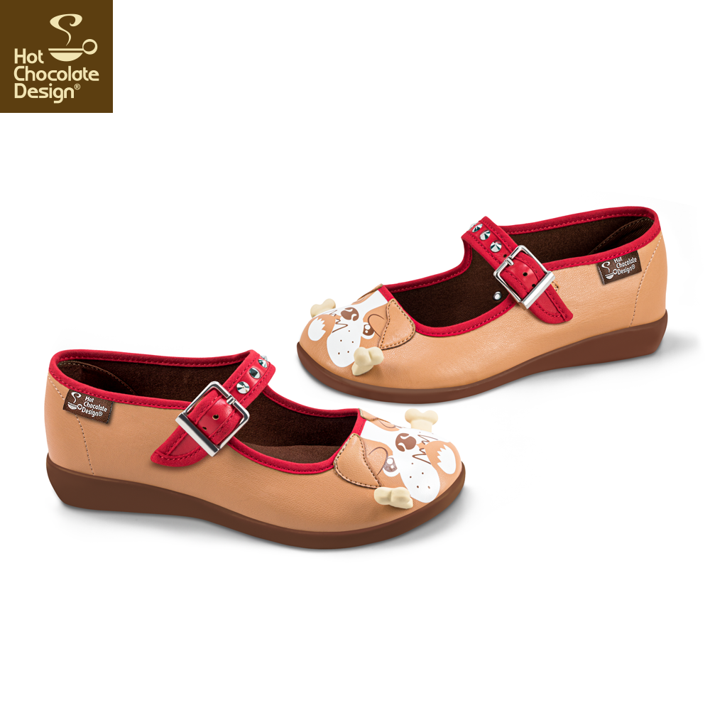 Hot Chocolate Design - BULLDOG Women's Mary Jane Flat