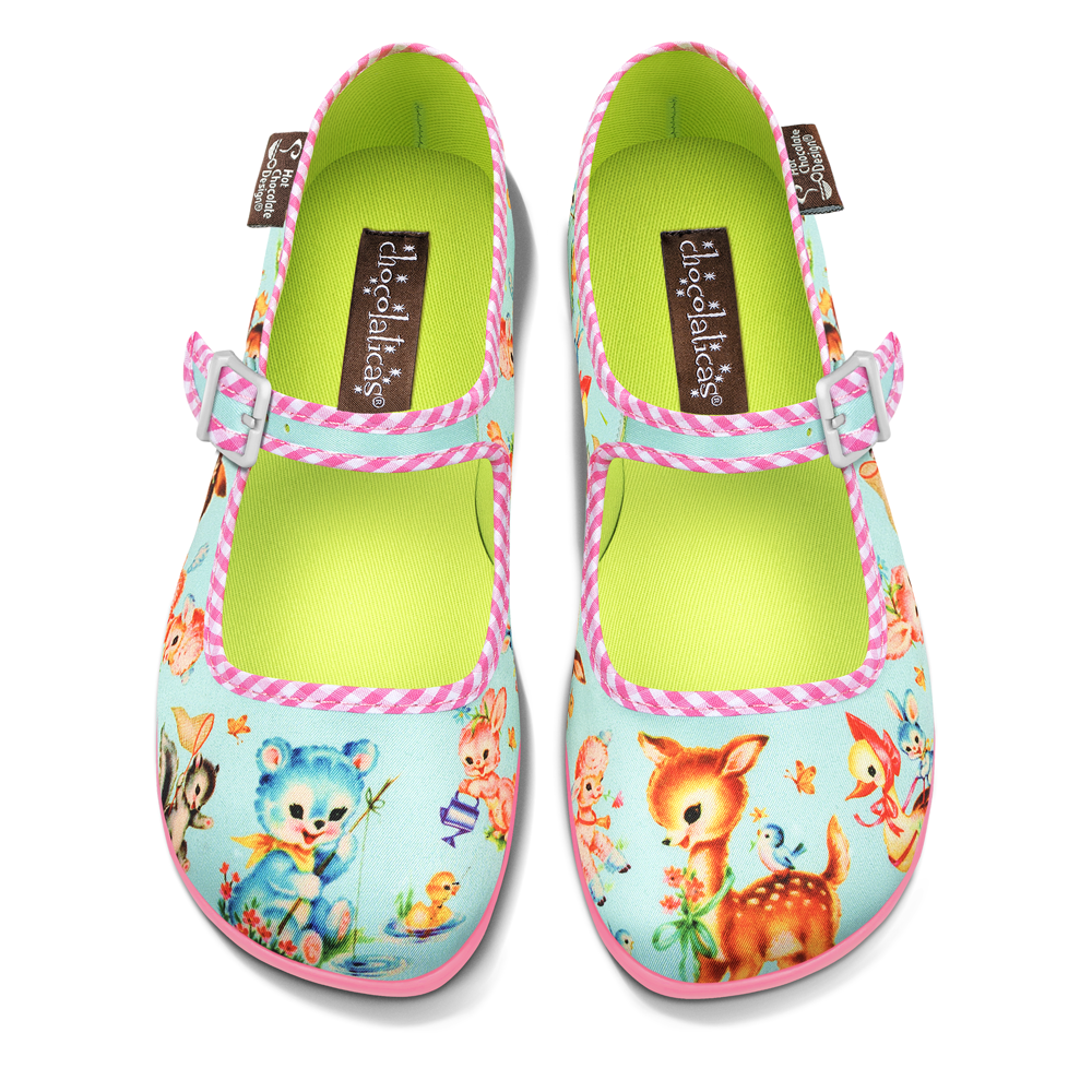 Hot Chocolate Design Blue Kitschy Friends - LAST SIZES US 11/VZ41 and US12/VZ42