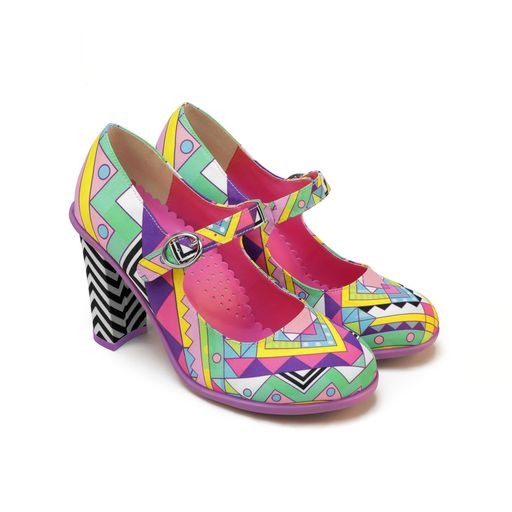 Chocolaticas® Geometric Women's Mary Jane Pump