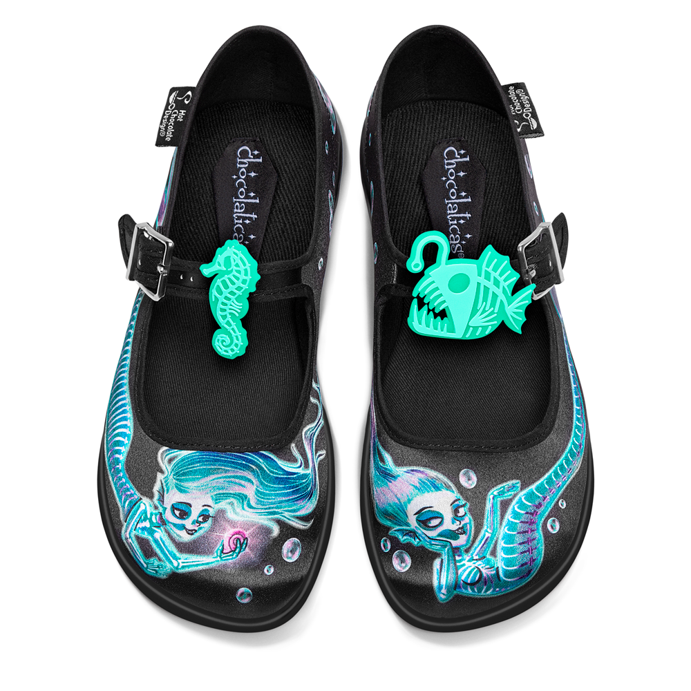 Hot Chocolate Design® PHANTOM MERMAIDS Women's Mary Jane Flat