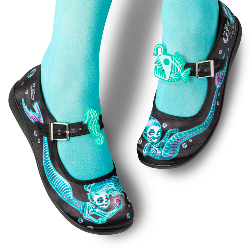 Chocolaticas® PHANTOM MERMAIDS Women's Mary Jane Flat