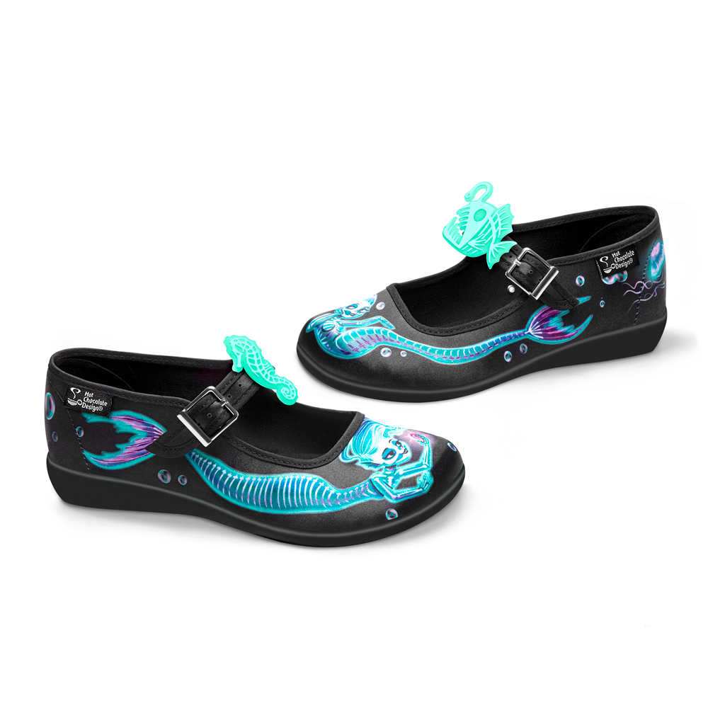 Hot Chocolate Design® PHANTOM MERMAIDS Women's Mary Jane Flat
