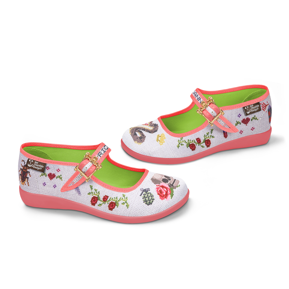 Hot Chocolate Design Riot Granny Mary Jane Flat