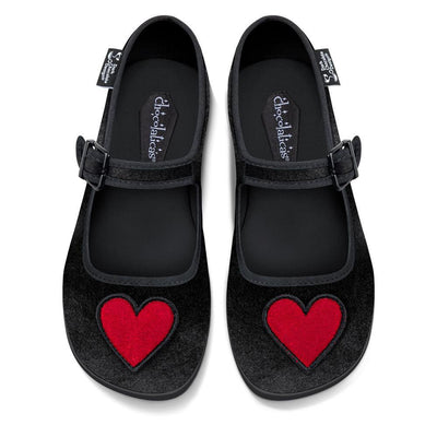 Chocolaticas® Velvet Heart Women's Mary Jane Flat