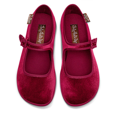 Hot Chocolate Design Red Wine Women's Mary Jane Flats