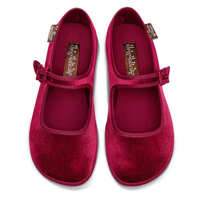 Hot Chocolate Design Red Wine Women's Mary Jane Flats