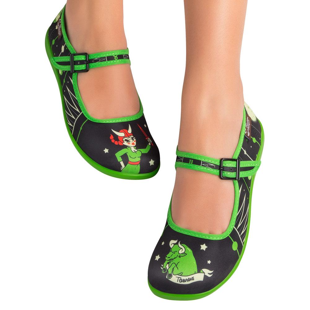 Hot Chocolate Design Zodiac - Taurus Mary Jane Flats