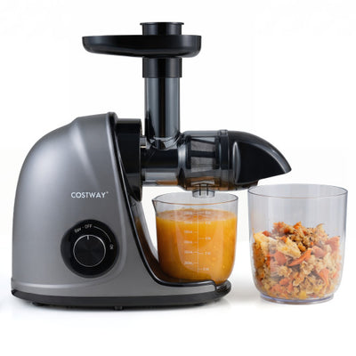 Cold Press Juicer Machine with 95% High Yield and 2-Speed Modes-Sliver
