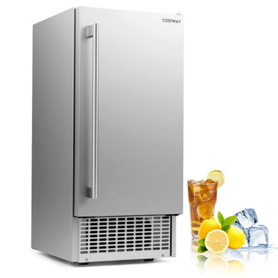 Commercial Under Counter Ice Maker 90 lbs/Day 15 Inch W Built-in