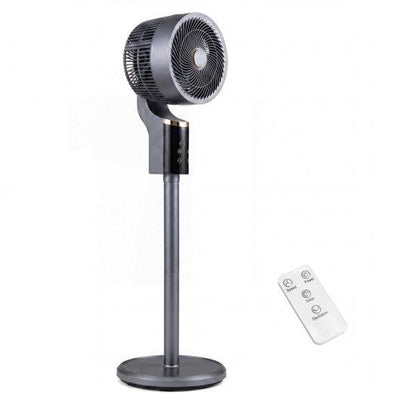 Compact Oscillating Standing Fan with 70° Oscillation and 90° Tilt for Home Office-Gray