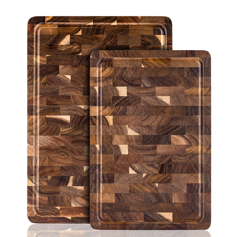 Personalized Double-Sided Walnut End Grain Cutting Board