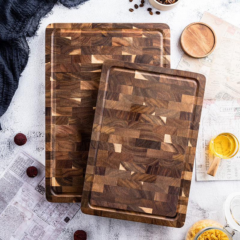 Personalized Double-Sided Walnut End Grain Cutting Board