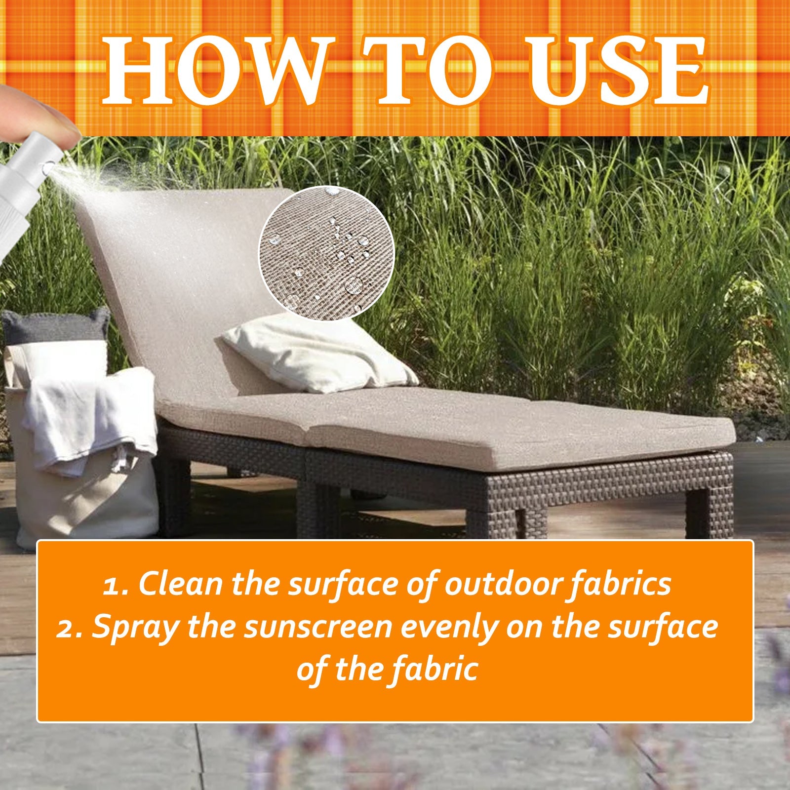Outdoor Waterproof Protective Fabric Spray, Summer Fabric Cooling Waterproof Protection Cool Refreshing Spray