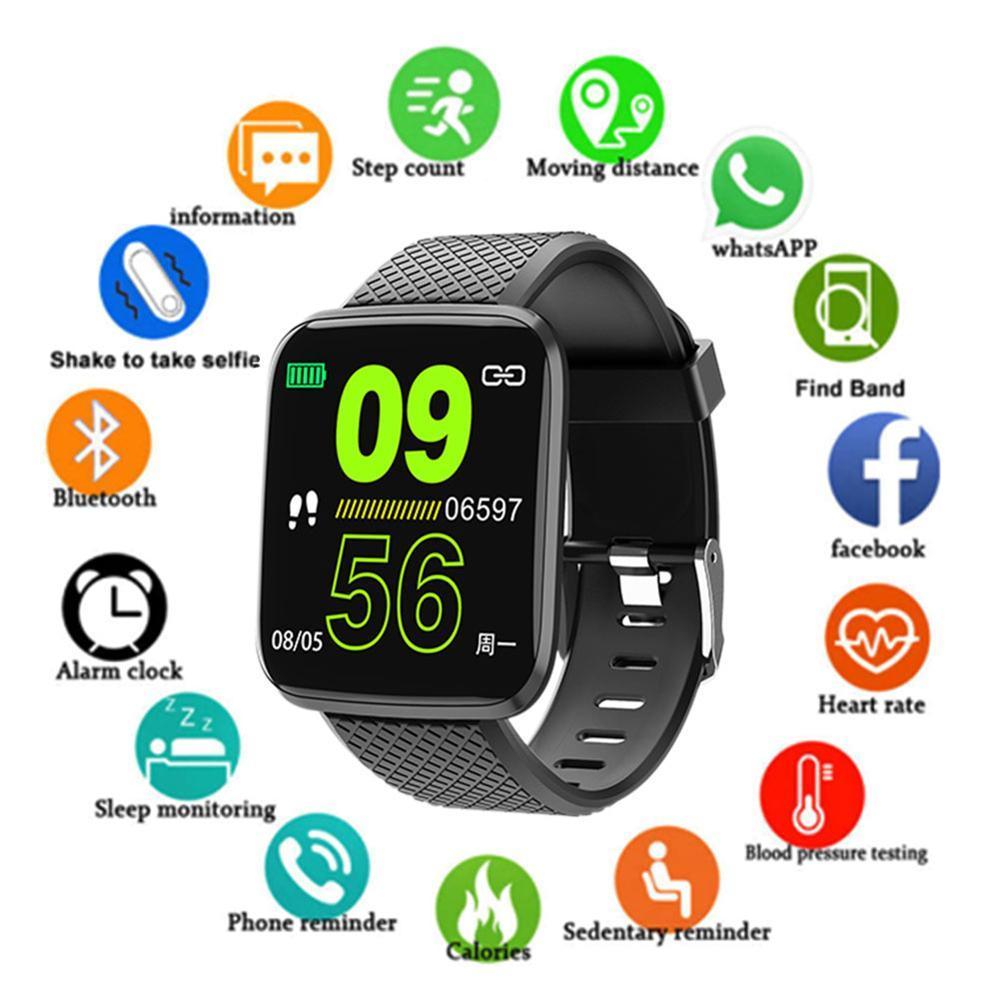 Sport Smart Watch For Men and Women Blood Pressure Waterproof Ip67 Smartwatch Heart Rate Monitor Fitness Tracker Watch For Android IOS