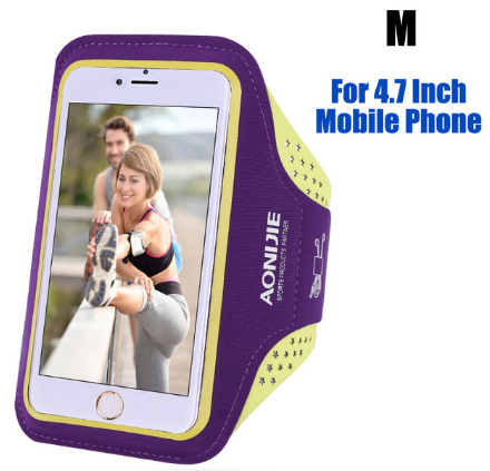 AONIJIE Running Arm Pack Outdoor Sport Hiking Camping Gym Fitness 5.5 4.7 Inch Touch Screen iPhone 6S Mobile Phone Bag