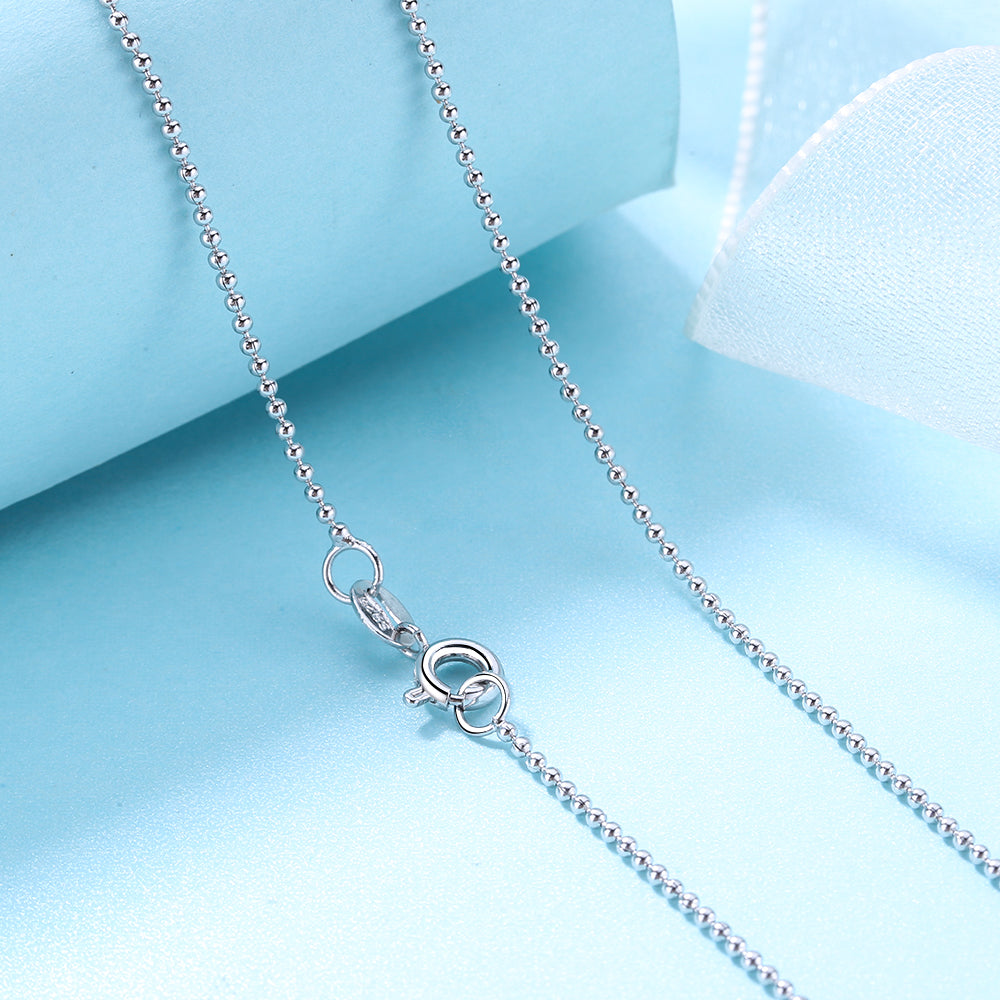 Italian Sterling Silver Bead Chain