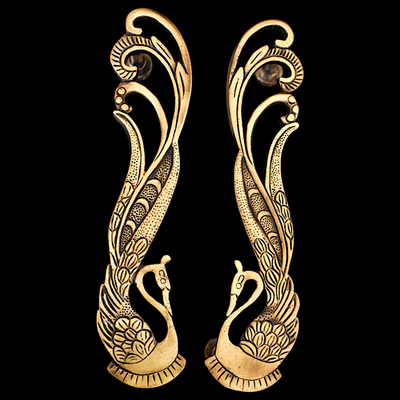Brass Antique Peacock Door handle