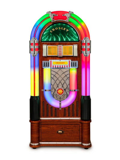 Digital LED Bluetooth Jukebox with Stand - Walnut