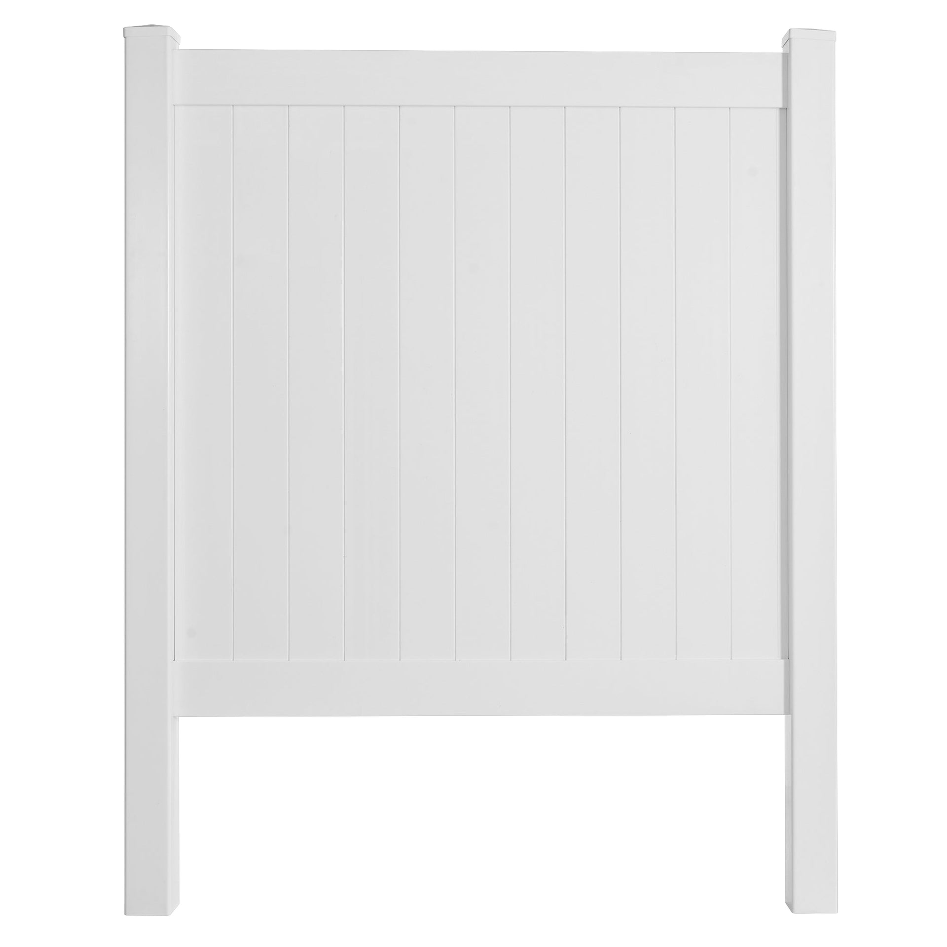 Privacy Fence Panels 6ft.H x 6ft.W WHITE Vinyl Full set of 2 Pcs