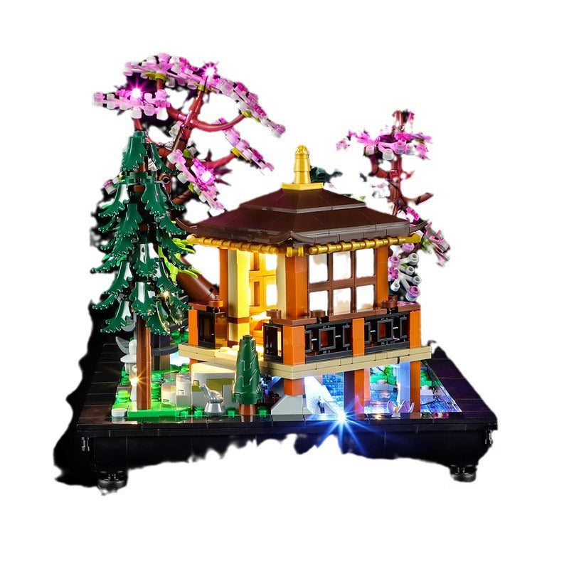 YEABRICKS is compatible with LEGO 10315 Peaceful Garden building blocks, LED lighting, creative accessories, and assembled lighting