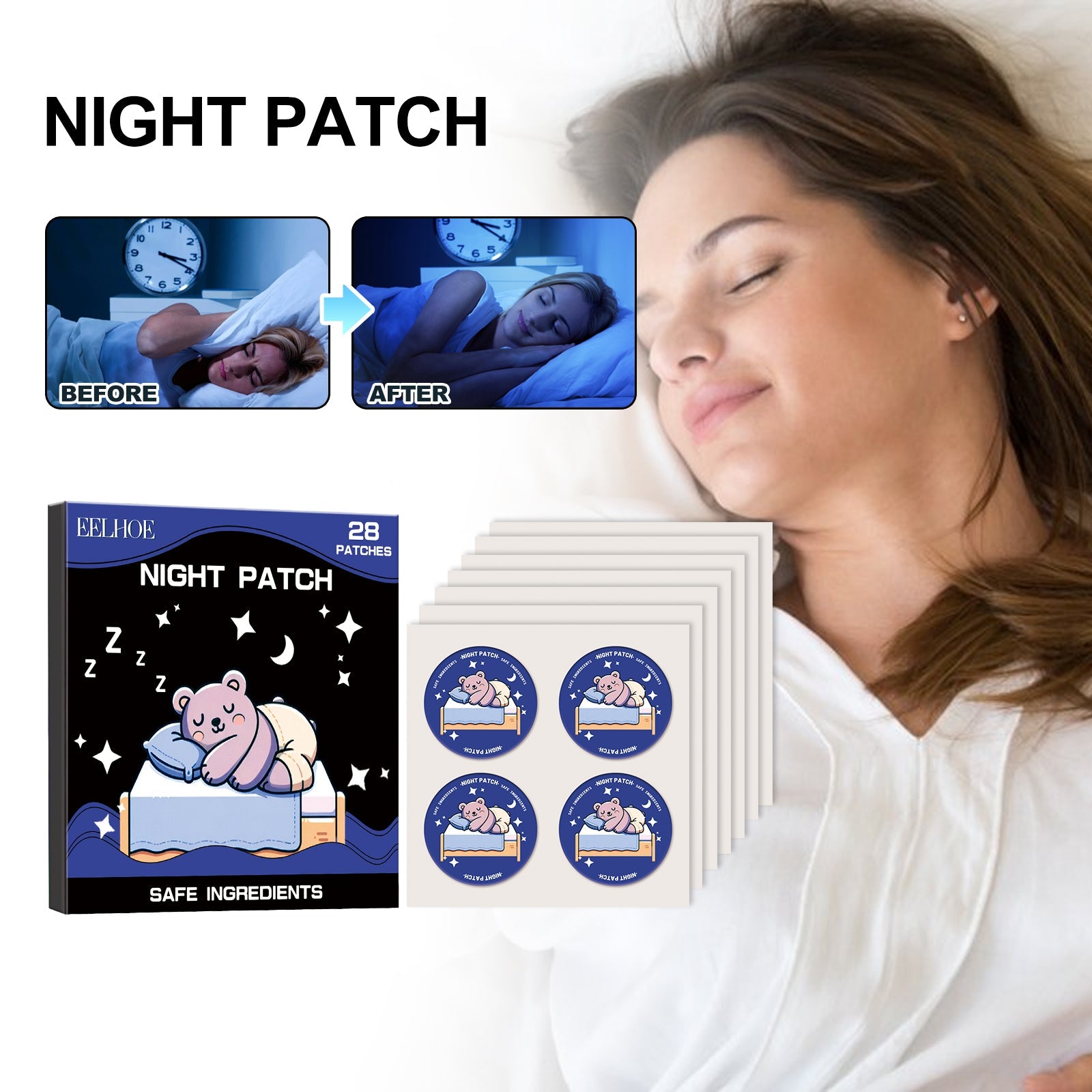 Night Patch, Relieve Muscle Tension And Body Fatigue To Help You Fall Asleep Quickly
