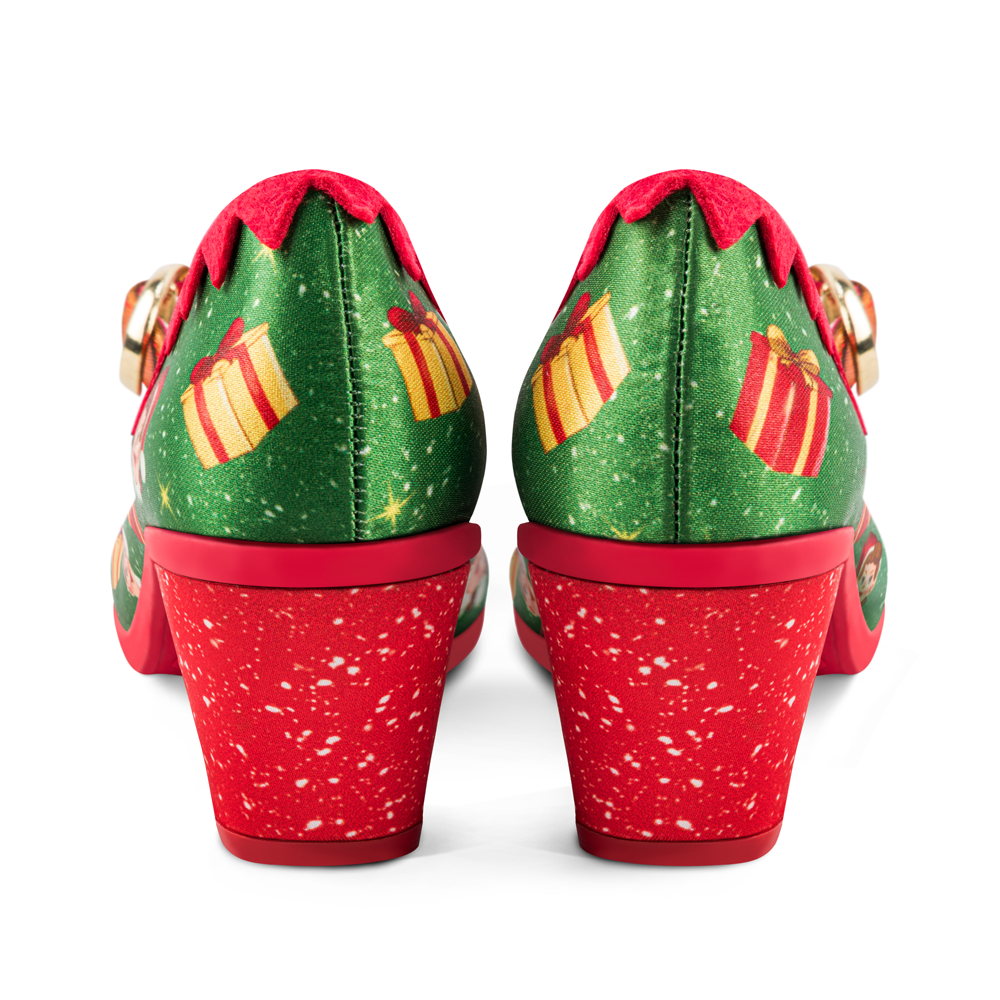 Chocolaticas® Mid Heels ELF Women's Mary Jane Pump